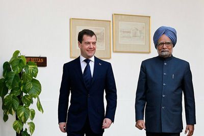 Визит президента Медведева в Индию