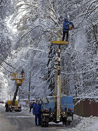 Фото 1 Москва обледенела