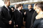 Фото 1 Дмитрий Медведев ознакомился с мерами безопасности на железнодорожном транспорте