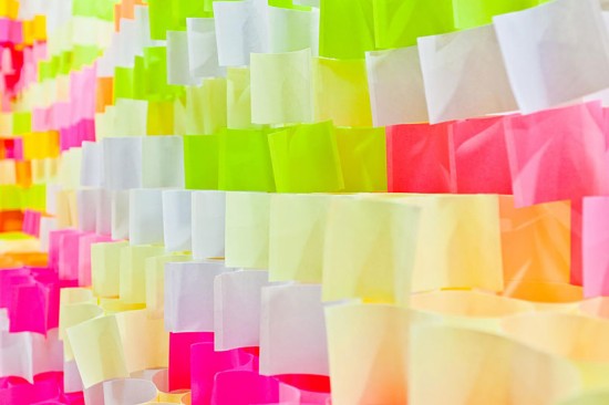 Дворец из post-it
